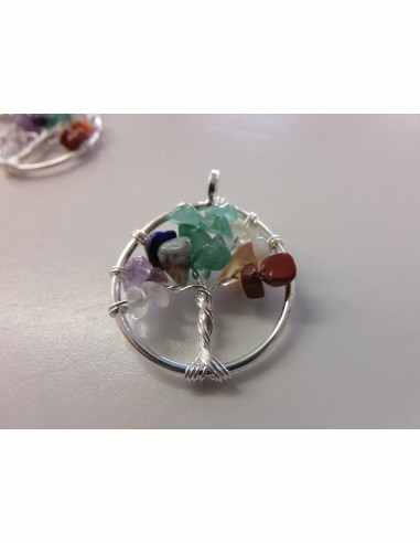 Arbre de vie, 7 chakras pendentif