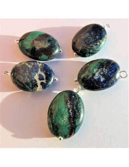 Azurite malachite pendentif