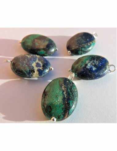 Azurite malachite pendentif