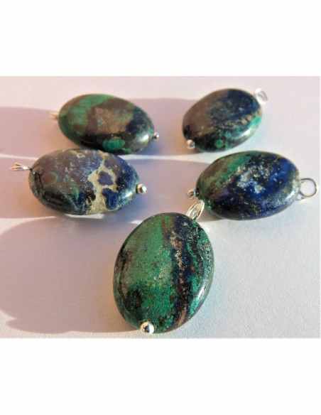Azurite malachite pendentif