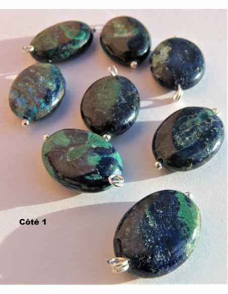 Azurite malachite pendentif
