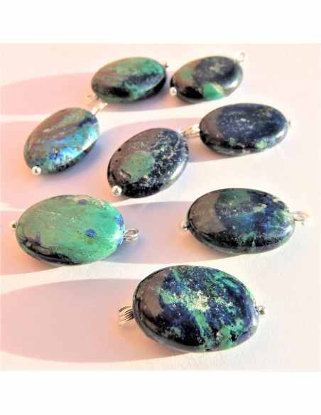Azurite malachite pendentif