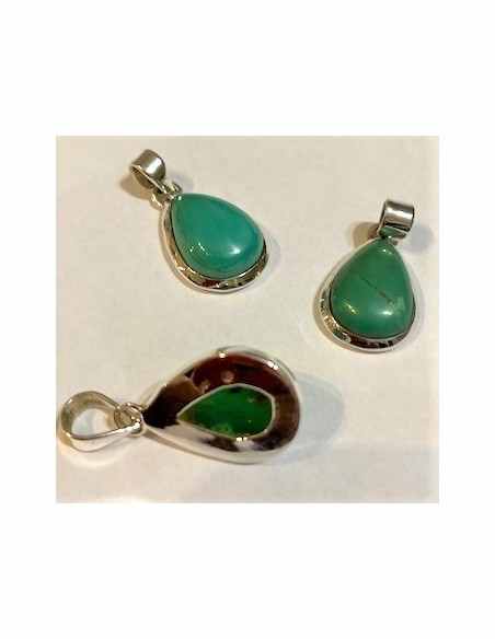 Chrysoprase argent pendentif Chrysoprase argent pendentif