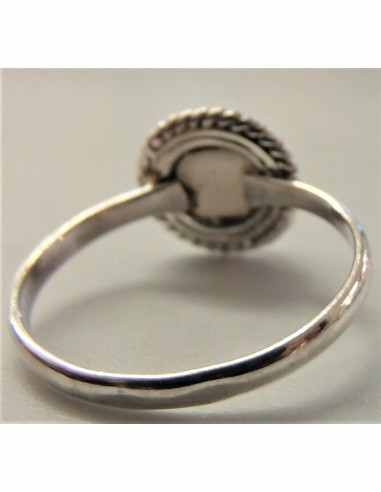 Bague perle blanche 5mm