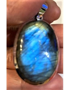 Grand Pendentif labradorite argent