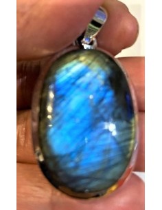 Grand Pendentif labradorite argent 2