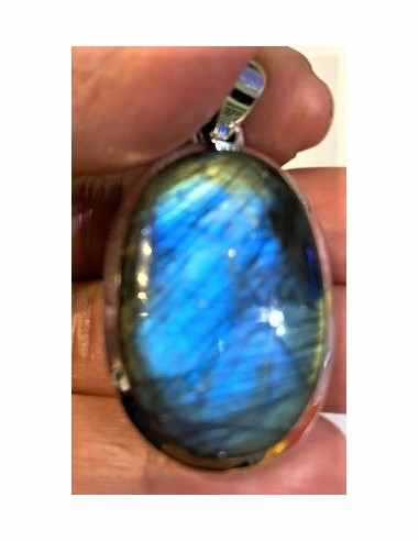 Grand Pendentif labradorite argent