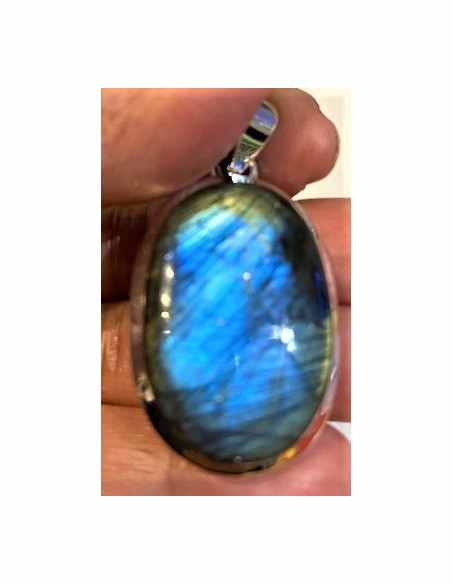 Grand Pendentif labradorite argent Grand Pendentif labradorite argent