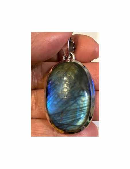Grand Pendentif labradorite argent Grand Pendentif labradorite argent