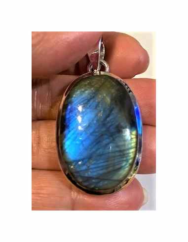 Grand Pendentif labradorite argent