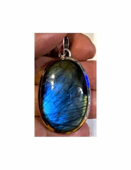 Grand Pendentif labradorite argent Grand Pendentif labradorite argent