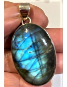 Grand Pendentif labradorite argent