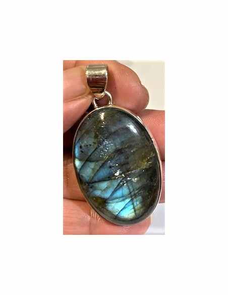 Grand Pendentif labradorite argent Grand Pendentif labradorite argent
