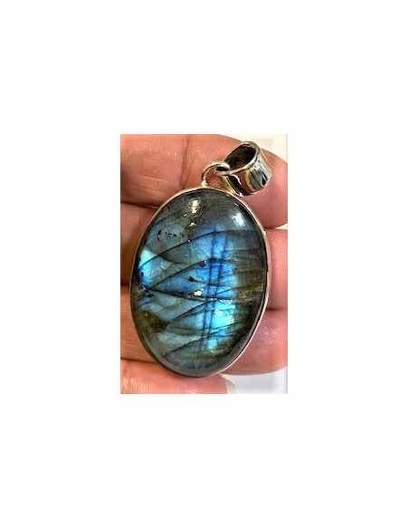 Grand Pendentif labradorite argent Grand Pendentif labradorite argent