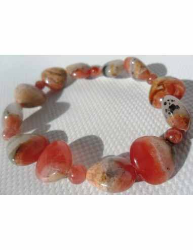 Bracelet en rhodocrosite