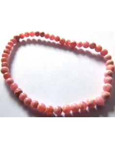 Bracelet en rhodocrosite boules 4mm 2