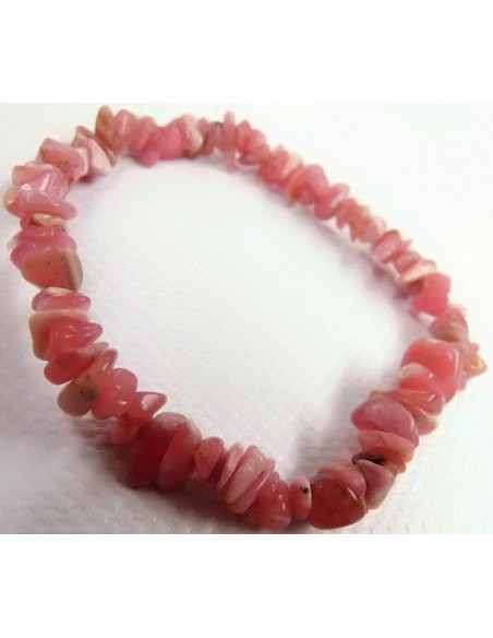 Bracelet en rhodocrosite baroque
