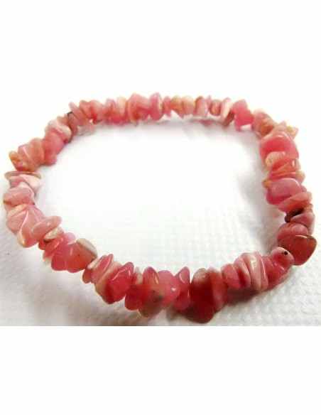 Bracelet en rhodocrosite baroque