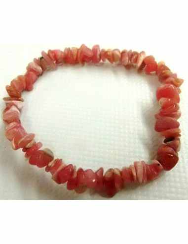 Bracelet en rhodocrosite baroque