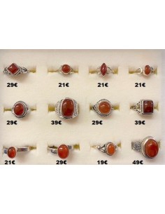 Bague cornaline montee argent 2