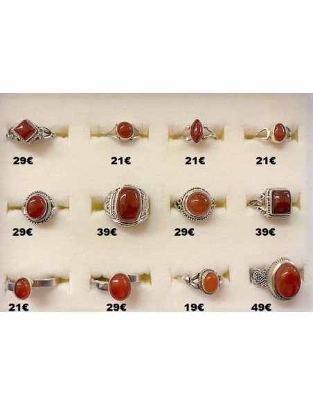 Bague cornaline montee argent Bague cornaline montee argent