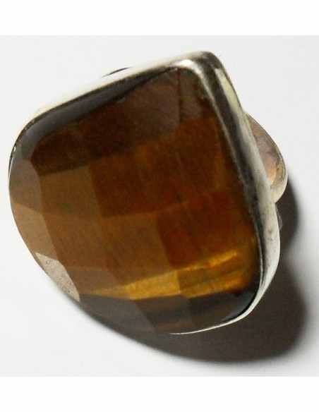 Grande Bague reglable oeil de tigre Grande Bague reglable oeil de tigre