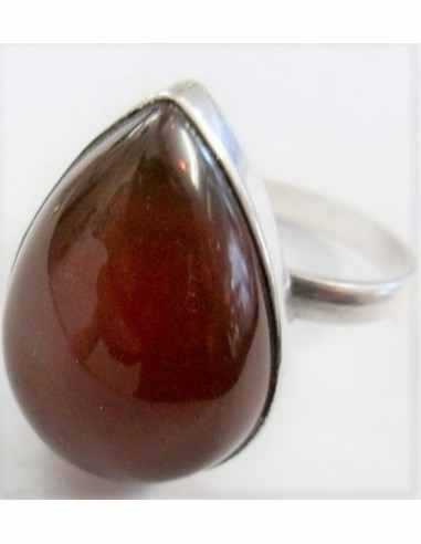 Bague cornaline reglable