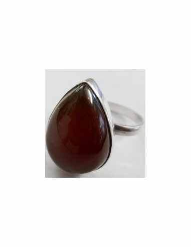 Bague cornaline reglable