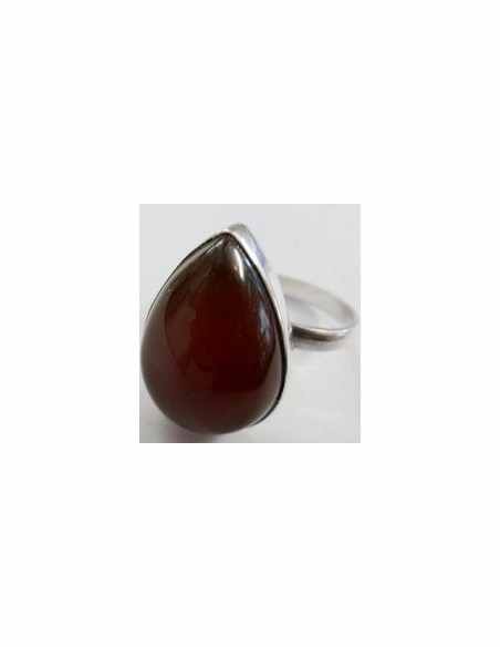 Bague cornaline reglable