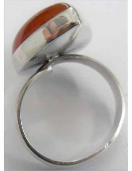 Bague cornaline reglable
