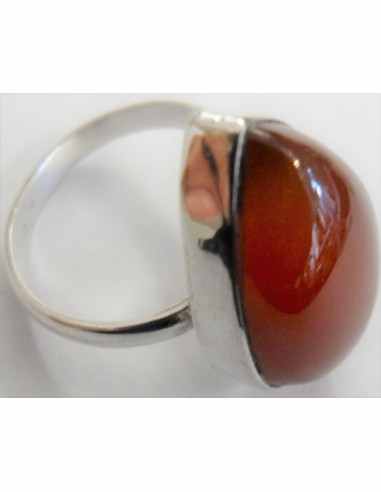 Bague cornaline reglable