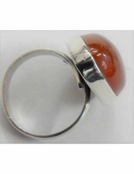 Bague cornaline reglable