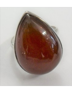 Bague cornaline reglable