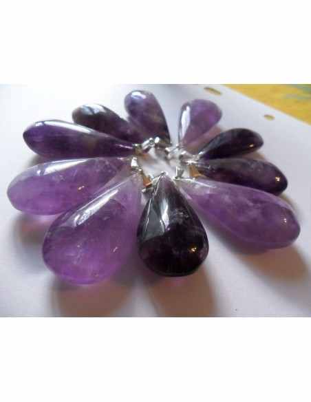 Pendentif Amethyste form larme Pendentif Amethyste form larme