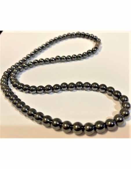 Hematite 6mm collier
