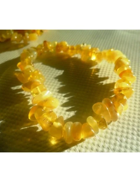 Bracelet en opale jaune barroque