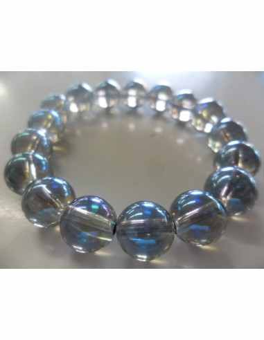 Aqua aura en bracelet