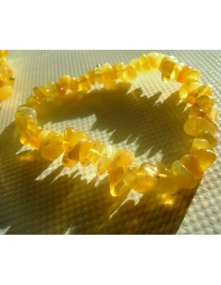 Bracelet en opale jaune barroque