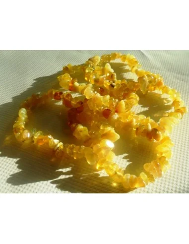 Bracelet en opale jaune barroque