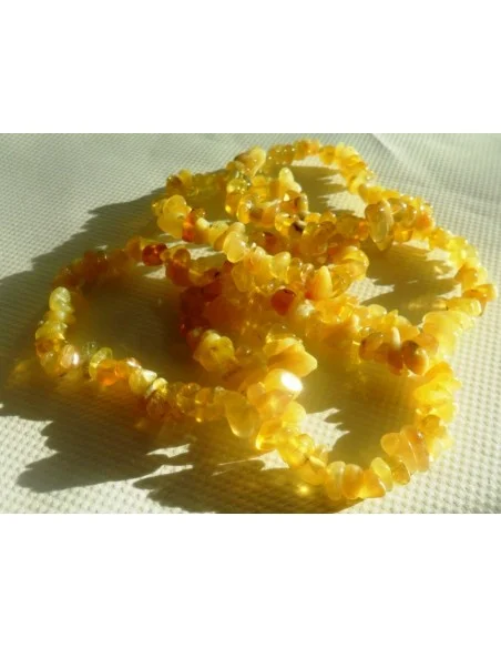 Bracelet en opale jaune barroque