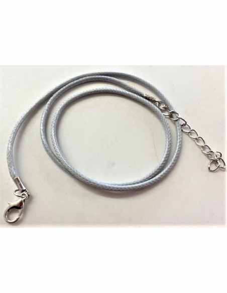 Cordon de coton noir fermoir