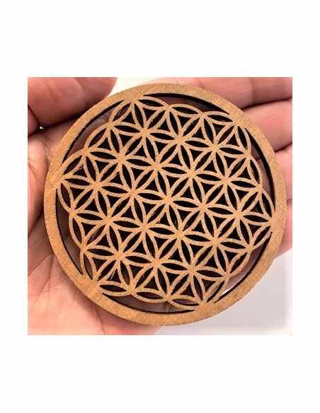 Fleur de vie en bois 7cm