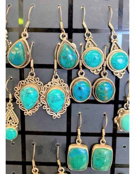 Turquoise Boucles d'oreilles argent Turquoise Boucles d'oreilles argent