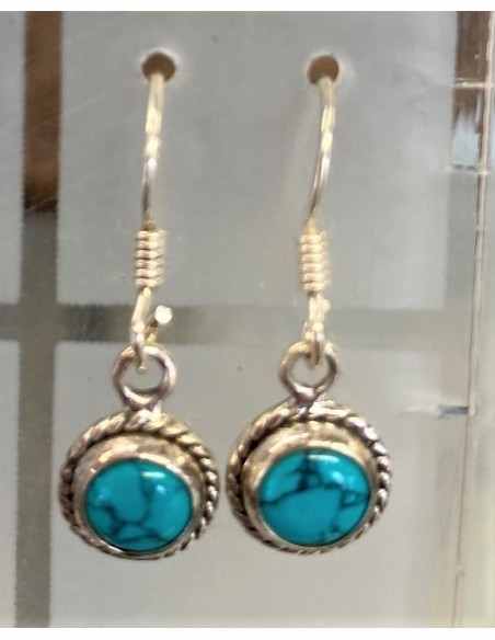 Turquoise Boucles d'oreilles argent Turquoise Boucles d'oreilles argent