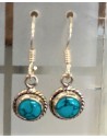 Turquoise Boucles d'oreilles argent