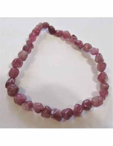 Tourmaline rose,rouge 5mm bracelet
