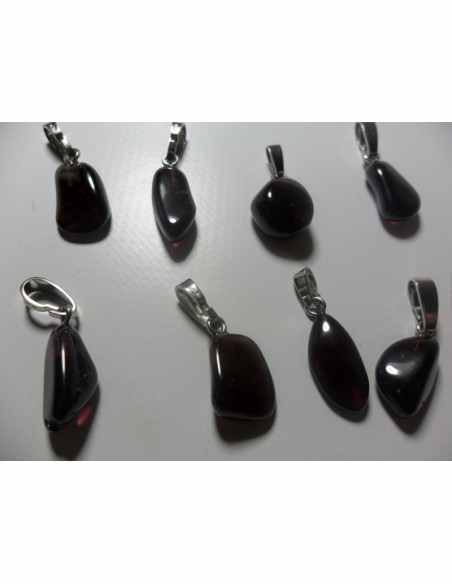 Grenat almandin pendentif argent Grenat almandin pendentif argent