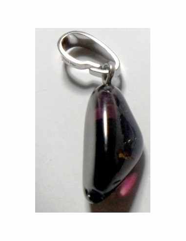 Grenat almandin pendentif argent