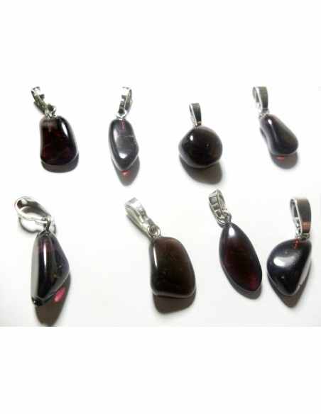 Grenat almandin pendentif argent Grenat almandin pendentif argent