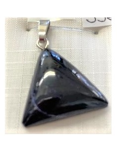 Azurite triangle pendentif